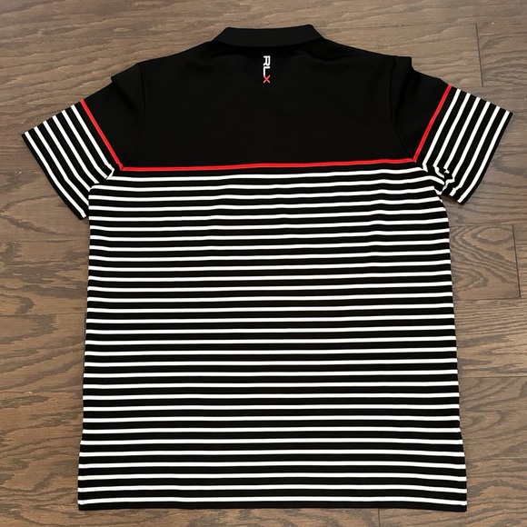 RLX Ralph Lauren Men’s US Open Erin Hills Black Striped Performance Golf Polo-L - Picture 5 of 10